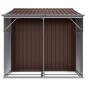 vidaXL Capanno da Giardino Marrone 277x192,5x179 cm in Acciaio Zincato vidaXL Capanno da Giardino Marrone 277x192,5x179 cm in Acciaio Zincato