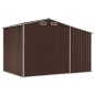 vidaXL Capanno da Giardino Marrone 277x192,5x179 cm in Acciaio Zincato vidaXL Capanno da Giardino Marrone 277x192,5x179 cm in Acciaio Zincato