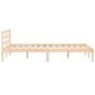vidaXL Giroletto 135x190 cm Legno Massello di Pino 4FT6 Double
