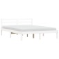 vidaXL Giroletto Bianco 150x200cm Legno Massello di Pino 5FT King vidaXL Giroletto Bianco 150x200cm Legno Massello di Pino 5FT King