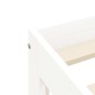 vidaXL Giroletto Bianco 135x190 cm Legno Massello di Pino 4FT6 Double vidaXL Giroletto Bianco 135x190 cm Legno Massello di Pino 4FT6 Double