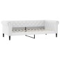 vidaXL Divano Letto con Letto Estraibile Bianco 90x200cm in Similpelle vidaXL Divano Letto con Letto Estraibile Bianco 90x200cm in Similpelle