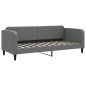 vidaXL Divano Letto Estraibile Materassi Grigio Scuro 80x200cm Tessuto vidaXL Divano Letto Estraibile Materassi Grigio Scuro 80x200cm Tessuto
