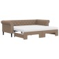 vidaXL Divano Letto Estraibile Materassi Cappuccino 90x200 Similpelle vidaXL Divano Letto Estraibile Materassi Cappuccino 90x200 Similpelle