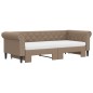vidaXL Divano Letto Estraibile Materassi Cappuccino 90x200 Similpelle vidaXL Divano Letto Estraibile Materassi Cappuccino 90x200 Similpelle