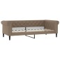 vidaXL Divano Letto Estraibile Materassi Cappuccino 90x200 Similpelle vidaXL Divano Letto Estraibile Materassi Cappuccino 90x200 Similpelle