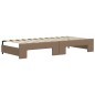 vidaXL Divano Letto Estraibile Materassi Cappuccino 90x200 Similpelle vidaXL Divano Letto Estraibile Materassi Cappuccino 90x200 Similpelle