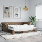 vidaXL Divano Letto Estraibile Cappuccino 90x200 cm in Similpelle vidaXL Divano Letto Estraibile Cappuccino 90x200 cm in Similpelle