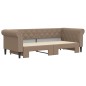 vidaXL Divano Letto Estraibile Cappuccino 90x200 cm in Similpelle vidaXL Divano Letto Estraibile Cappuccino 90x200 cm in Similpelle
