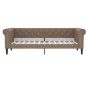 vidaXL Divano Letto Estraibile Cappuccino 90x200 cm in Similpelle vidaXL Divano Letto Estraibile Cappuccino 90x200 cm in Similpelle