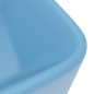 vidaXL Lavandino Luxury Azzurro Opaco 41x30x12 cm in Ceramica vidaXL Lavandino Luxury Azzurro Opaco 41x30x12 cm in Ceramica