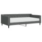 vidaXL Divano Letto con Materasso Grigio Scuro 100x200 cm in Tessuto vidaXL Divano Letto con Materasso Grigio Scuro 100x200 cm in Tessuto