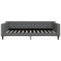 vidaXL Divano Letto con Materasso Grigio Scuro 100x200 cm in Tessuto vidaXL Divano Letto con Materasso Grigio Scuro 100x200 cm in Tessuto