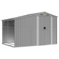 vidaXL Capanno da Giardino Grigio 277x192,5x179 cm in Acciaio Zincato vidaXL Capanno da Giardino Grigio 277x192,5x179 cm in Acciaio Zincato