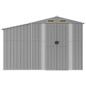 vidaXL Capanno da Giardino Grigio 277x192,5x179 cm in Acciaio Zincato vidaXL Capanno da Giardino Grigio 277x192,5x179 cm in Acciaio Zincato