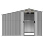 vidaXL Capanno da Giardino Grigio 277x192,5x179 cm in Acciaio Zincato vidaXL Capanno da Giardino Grigio 277x192,5x179 cm in Acciaio Zincato