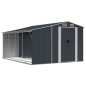vidaXL Capanno da Giardino Antracite 277x365,5x179 cm Acciaio Zincato vidaXL Capanno da Giardino Antracite 277x365,5x179 cm Acciaio Zincato