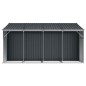 vidaXL Capanno da Giardino Antracite 277x365,5x179 cm Acciaio Zincato vidaXL Capanno da Giardino Antracite 277x365,5x179 cm Acciaio Zincato