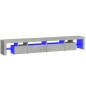 vidaXL Mobile Porta TV con Luci LED Grigio Cemento 260x36,5x40 cm vidaXL Mobile Porta TV con Luci LED Grigio Cemento 260x36,5x40 cm