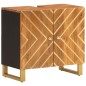 vidaXL Set Mobili da Bagno 2pz Marrone e Nero Legno Massello di Mango vidaXL Set Mobili da Bagno 2pz Marrone e Nero Legno Massello di Mango
