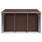 vidaXL Capanno da Giardino Marrone 277x279x179 cm in Acciaio Zincato vidaXL Capanno da Giardino Marrone 277x279x179 cm in Acciaio Zincato