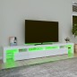 Mobile Porta TV con Luci LED Bianco Lucido 260x36,5x40 cm Mobile Porta TV con Luci LED Bianco Lucido 260x36,5x40 cm