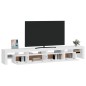 Mobile Porta TV con Luci LED Bianco Lucido 260x36,5x40 cm Mobile Porta TV con Luci LED Bianco Lucido 260x36,5x40 cm