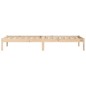 vidaXL Giroletto 90x190 cm in Legno Massello di Pino 3FT Single