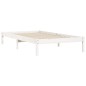vidaXL Giroletto Bianco 90x200 cm in Legno Massello di Pino