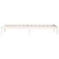 vidaXL Giroletto Bianco 90x200 cm in Legno Massello di Pino