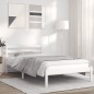 vidaXL Giroletto Bianco 75x190cm Legno Massello Pino 2FT6 Small Single vidaXL Giroletto Bianco 75x190cm Legno Massello Pino 2FT6 Small Single
