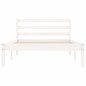 vidaXL Giroletto Bianco 75x190cm Legno Massello Pino 2FT6 Small Single vidaXL Giroletto Bianco 75x190cm Legno Massello Pino 2FT6 Small Single