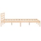 vidaXL Giroletto 120x190 cm Legno Massello di Pino 4FT Small Double vidaXL Giroletto 120x190 cm Legno Massello di Pino 4FT Small Double