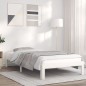 vidaXL Giroletto Bianco 90x200 cm in Legno Massello di Pino vidaXL Giroletto Bianco 90x200 cm in Legno Massello di Pino