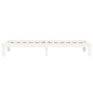 vidaXL Giroletto Bianco 90x200 cm in Legno Massello di Pino vidaXL Giroletto Bianco 90x200 cm in Legno Massello di Pino