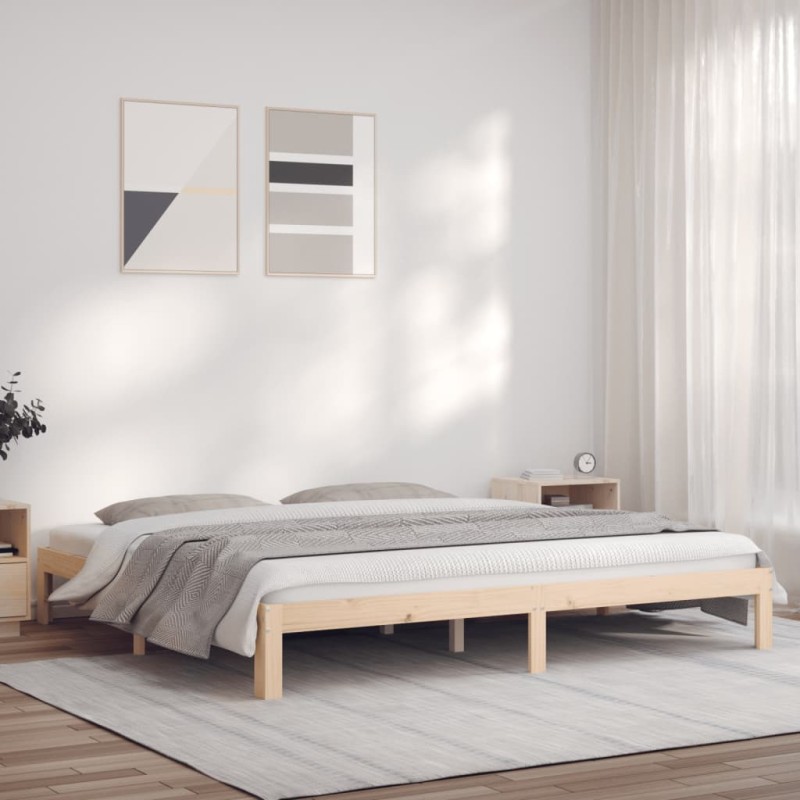 vidaXL Giroletto 180x200 cm Legno Massello di Pino 6FT Super King vidaXL Giroletto 180x200 cm Legno Massello di Pino 6FT Super King