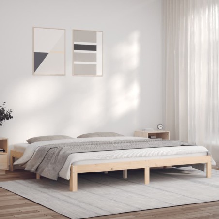 vidaXL Giroletto 180x200 cm Legno Massello di Pino 6FT Super King