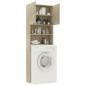 vidaXL Mobile Lavatrice Rovere Sonoma 64x25,5x190 cm Legno Multistrato