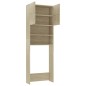 vidaXL Mobile Lavatrice Rovere Sonoma 64x25,5x190 cm Legno Multistrato