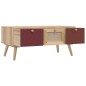 Tavolino da Salotto con Cassetti 80x40x35,5cm Legno Multistrato Tavolino da Salotto con Cassetti 80x40x35,5cm Legno Multistrato