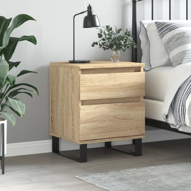 vidaXL Comodino Rovere Sonoma 40x35x50 cm in Legno Multistrato vidaXL Comodino Rovere Sonoma 40x35x50 cm in Legno Multistrato