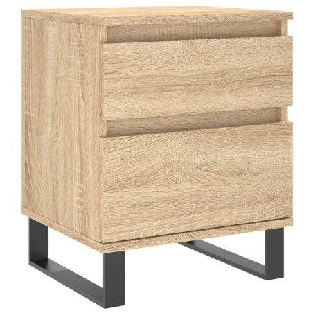 vidaXL Comodino Rovere Sonoma 40x35x50 cm in Legno Multistrato