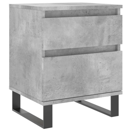 vidaXL Comodino Grigio Cemento 40x35x50 cm in Legno Multistrato