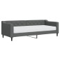 vidaXL Divano Letto con Materasso Grigio Scuro 80x200 cm in Tessuto vidaXL Divano Letto con Materasso Grigio Scuro 80x200 cm in Tessuto