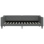 vidaXL Divano Letto con Materasso Grigio Scuro 80x200 cm in Tessuto vidaXL Divano Letto con Materasso Grigio Scuro 80x200 cm in Tessuto