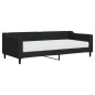 vidaXL Divano Letto con Materasso Nero 90x200 cm in Tessuto vidaXL Divano Letto con Materasso Nero 90x200 cm in Tessuto