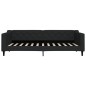 vidaXL Divano Letto con Materasso Nero 90x200 cm in Tessuto vidaXL Divano Letto con Materasso Nero 90x200 cm in Tessuto
