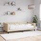 vidaXL Divano Letto con Materasso Crema 90x200 cm in Tessuto vidaXL Divano Letto con Materasso Crema 90x200 cm in Tessuto