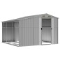 vidaXL Capanno da Giardino Grigio 277x279x179 cm in Acciaio Zincato vidaXL Capanno da Giardino Grigio 277x279x179 cm in Acciaio Zincato