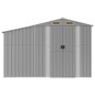 vidaXL Capanno da Giardino Grigio 277x279x179 cm in Acciaio Zincato vidaXL Capanno da Giardino Grigio 277x279x179 cm in Acciaio Zincato